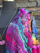 Load image into Gallery viewer, Women’s 2X Eileen Fisher Organic Cotton Reverse Geode Hooded Cardigan with Pockets in ‘Spectrolite’
