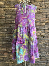 Load image into Gallery viewer, Women’s Medium Geode 100% Cotton Gauze Sleeveless Tiered Dress with Pockets in ‘Avalon’
