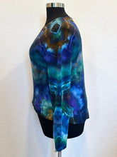 Load image into Gallery viewer, Women’s XL Geode Pullover with Thumbholes and Pockets in ‘Azurite and Malachite Mix’
