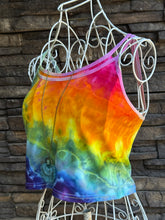 Load image into Gallery viewer, Women’s Medium Geode Rainbow Crop Top
