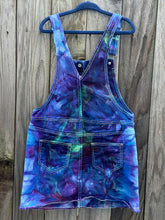 Load image into Gallery viewer, Kids Youth 6/7 Ice Dyed Overall Dress in ‘Northern Lights’
