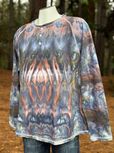 Load image into Gallery viewer, Men’s XXL Cosmic Roll Long Sleeved Henley in ‘Moss &amp; Ember’
