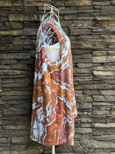 Load image into Gallery viewer, Women’s Large Geode Sleeveless Cardigan Vest with Pockets in ‘Crazy Lace Agate’
