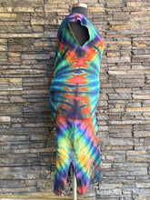 Load image into Gallery viewer, Women’s Large (can fit an XL, too) Upcycled U-Neck 100% cotton Midi Dress in ‘Bold As Love
