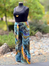Load image into Gallery viewer, Women’s 2X Geode High-Rise Wide-Leg Tiered Pull-On Flared Pants with Tie in ‘Labroadorite’
