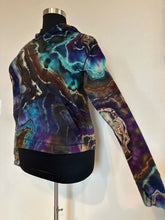 Load image into Gallery viewer, Custom Reverse Geode Thumbholes Hoodie in ‘Dark Star’ for Kristen
