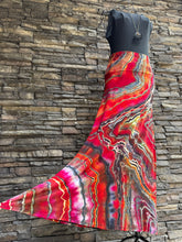 Load image into Gallery viewer, Women’s Medium Reverse Geode Maxi Skirt in ‘Fire On The Mountain’
