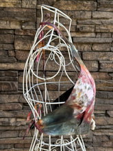 Load image into Gallery viewer, Women’s Small Hand-sewn Geode Halter Crop Top in ‘Pinot Sage’
