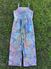 Load image into Gallery viewer, Women’s Medium (fits more like a small in the top) Upcycled Chambray Jumpsuit in ‘Bird Song’
