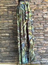 Load image into Gallery viewer, Women’s Medium (could fit a large too) Geode 100% Rayon Flowy Wide-Leg Tiered Pants with Tie Front in ‘Moss Agate’
