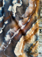 Load image into Gallery viewer, Women’s Large Geode Wide-Leg Linen/Rayon Overalls in ‘Turkey Tail Mushroom’
