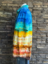Load image into Gallery viewer, Custom Geode Polo Shirt for Jason in ‘Yellowstone’s Grand Prismatic Spring’
