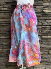 Load image into Gallery viewer, Women’s Large Tie-waist Denim Midi Geode Skirt in ‘Bird Song’
