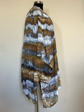 Load image into Gallery viewer, Women’s L-3X Handsewn Rayon Challis Kimono Duster in ‘Pewter Twist’
