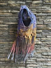 Load image into Gallery viewer, Custom Crocheted Fringe Vest in ‘Dark Star’
