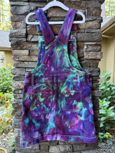 Load image into Gallery viewer, Youth Medium (7/8) Denim Overall Dress in ‘Northern Lights’
