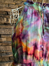 Load image into Gallery viewer, Women’s XS 0-2 (runs large, fits closer to a Small) 100% Cotton Tiered Halter Midi Dress with Pockets in ‘Cosmic Eyes’
