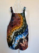 Load image into Gallery viewer, Custom Geode Overall Shorts in ‘Rustic Rainbow’ for Tonya
