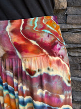 Load image into Gallery viewer, Women’s Small Geode Midi Skirt with Pockets ‘Carnelian Sunset’

