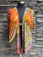 Load image into Gallery viewer, Women’s Medium Geode Kimono in ‘Rustic Rainbow’
