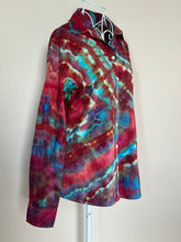 Load image into Gallery viewer, Custom Geode Button Up Shirt in Red and Turquoise for Leigh
