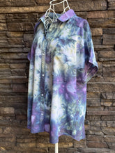 Load image into Gallery viewer, Women’s Large Short Sleeved Button Up Blouse Shirt Top in ‘Avalon’
