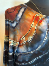 Load image into Gallery viewer, Custom Reverse Geode 3/4 Sleeve Dress with Pockets in ‘Midnight Jasper’ for Stephanie
