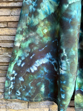 Load image into Gallery viewer, Custom Geode Wide-leg Linen/Rayon Overalls In ‘Moss Agate’ for Tiara
