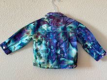 Load image into Gallery viewer, Baby Toddler 12-18 Month Upcycled Denim Jacket in ‘Northern Lights’
