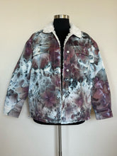 Load image into Gallery viewer, Custom Sherpa Lined Denim Jacket in ‘Brushed Steel’ for Sharlla
