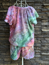 Load image into Gallery viewer, Women’s Small (4/6) Geode Cotton Gauze Top &amp; Short Outfit Set in ‘Tide Pool’
