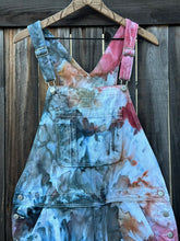 Load image into Gallery viewer, Women’s XL (size 16) Ice Dyed Denim Overalls in ‘Pinot Sage’
