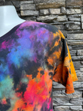 Load image into Gallery viewer, Men’s Unisex Large V-Neck Reverse Ice Dyed T-Shirt in ‘Dark Spectrum’
