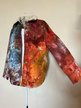 Load image into Gallery viewer, Custom Sherpa Lined Denim Jacket in ‘Rustic Rainbow’ for Eddie
