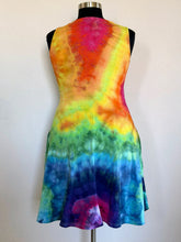 Load image into Gallery viewer, Women’s XXL Geode Sleeveless Surplice Dress with Pockets in ‘Electric Rainbow’
