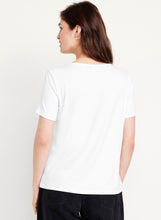 Load image into Gallery viewer, Women’s XS Luxe Geode V-Neck T-Shirt in ‘Pinot Sage’
