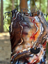 Load image into Gallery viewer, Women’s Medium Geode Sleeveless Bodycon Dress in ‘Turkey Tail Mushroom’
