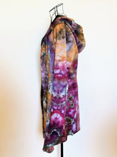 Load image into Gallery viewer, Women’s Small 100% Cotton Geode Hooded Cardigan with Pockets in ‘Black Cherry Amber’
