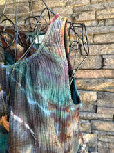 Load image into Gallery viewer, Women’s Large Geode Cotton Gauze Tiered Sleeveless Dress with Pockets in ‘Starling’
