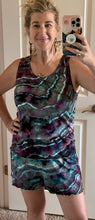 Load image into Gallery viewer, Women’s Large Bamboo Geode Tank Top &amp; Shorts Pajama Set in ‘MindBender Dreams’
