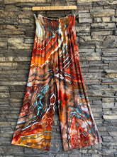 Load image into Gallery viewer, Women’s Large Geode Palazzo Pants with Pockets in ‘Midnight Ember’
