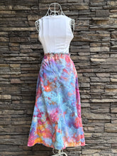 Load image into Gallery viewer, Women’s Large Tie-waist Denim Midi Geode Skirt in ‘Bird Song’
