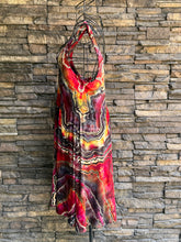 Load image into Gallery viewer, Women’s Medium (could fit a large, too) Reverse Geode Square Dress with Pockets in ‘Fire on the Mountain’
