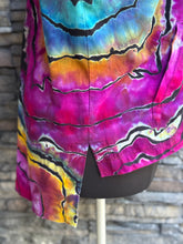 Load image into Gallery viewer, Women’s 2X Eileen Fisher Organic Cotton Reverse Geode Hooded Cardigan with Pockets in ‘Spectrolite’
