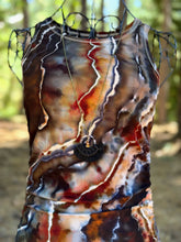 Load image into Gallery viewer, Women’s Medium Geode Sleeveless Bodycon Dress in ‘Turkey Tail Mushroom’
