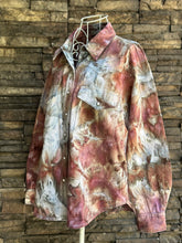 Load image into Gallery viewer, Women’s Large Banana Republic Long Sleeved Denim Shirt with Pearl Snap Buttons in ‘Brushed Steel’
