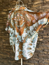 Load image into Gallery viewer, Women’s Large (could also fit XL) 100% Rayon Surplice High Low Front Twist Blouse Top in ‘Wild Thing’
