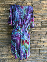 Load image into Gallery viewer, Women’s Medium Geode Kimono Style Dress in ‘Mermaid Tail’
