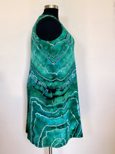 Load image into Gallery viewer, Custom Reverse Geode Sleeveless Swing Dress in ‘Malachite’ for Brenda
