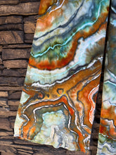 Load image into Gallery viewer, Custom Geode Palazzo Pants in ‘Boulder Turquoise’ for Ashley
